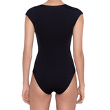 Nina cap sleeves one-piece