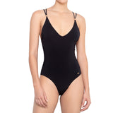 Nina v-neck one-piece