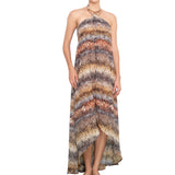 Vestido largo Odette con accesorio