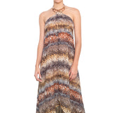 Vestido largo Odette con accesorio