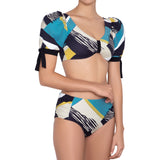 Ines puff sleeves bra