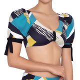 Ines puff sleeves bra