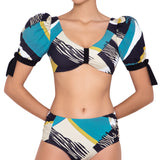 Ines puff sleeves bra