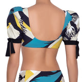 Ines puff sleeves bra