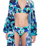 Camille puff-sleeves dress