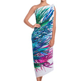 FANNY printed pareo, cover up by ALMA swimwear – front view 2