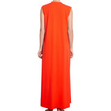 JULIETTE sleeveless kimono, orange cover up by ALMA swimwear – back view