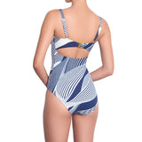 SOPHIE underwired one piece, printed swimsuit by ALMA swimwear – back view