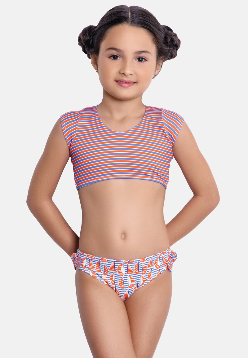 Emma crop-top bikini set